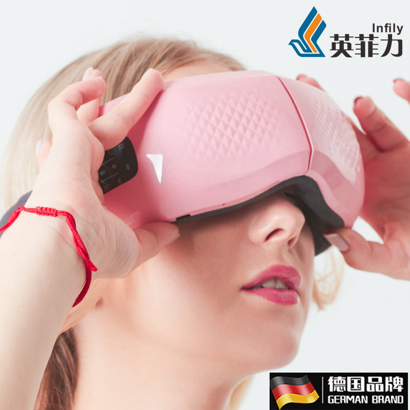 Music eye protection device student children's eye massager vibration heating massage eye mask eye massager rechargeable model