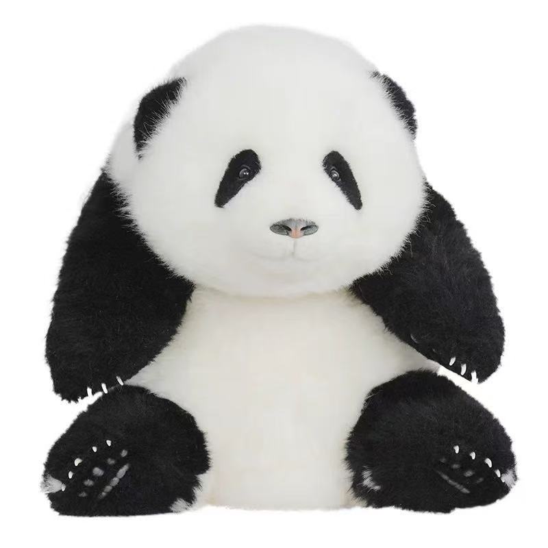 5 Months Old HuaHua Panda Plush Handmade Realistic Giant Panda