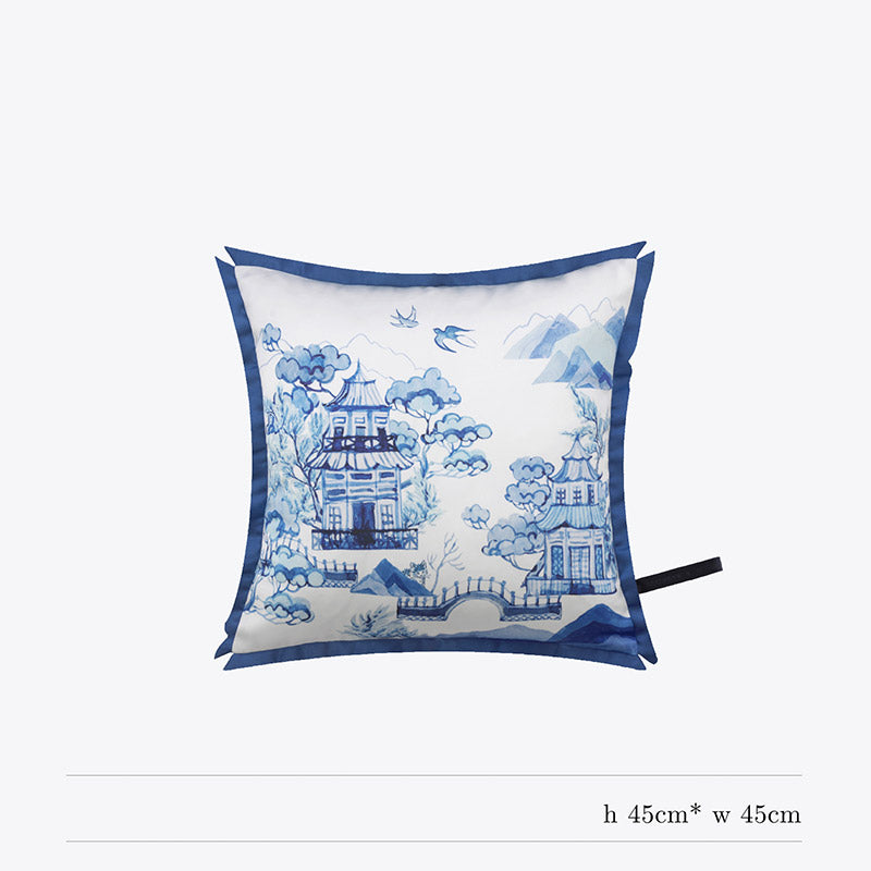 Blue and White Series Pillow