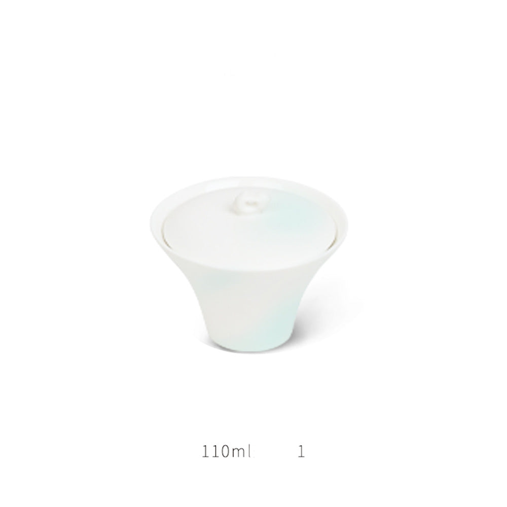 White Porcelain Cup With Lid