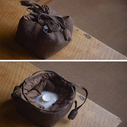 Tea Set Travel Storage Bag