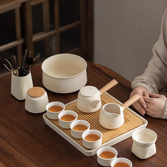 Kung Fu Tea Set With Handle