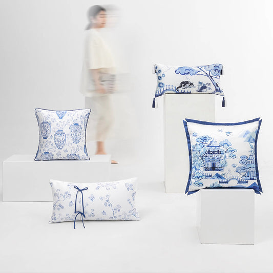 Blue and White Series Pillow