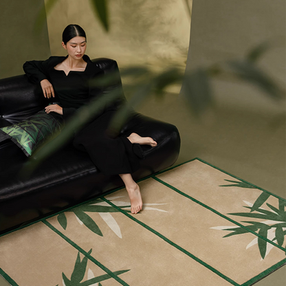 Soft Bamboo Leaf Carpet