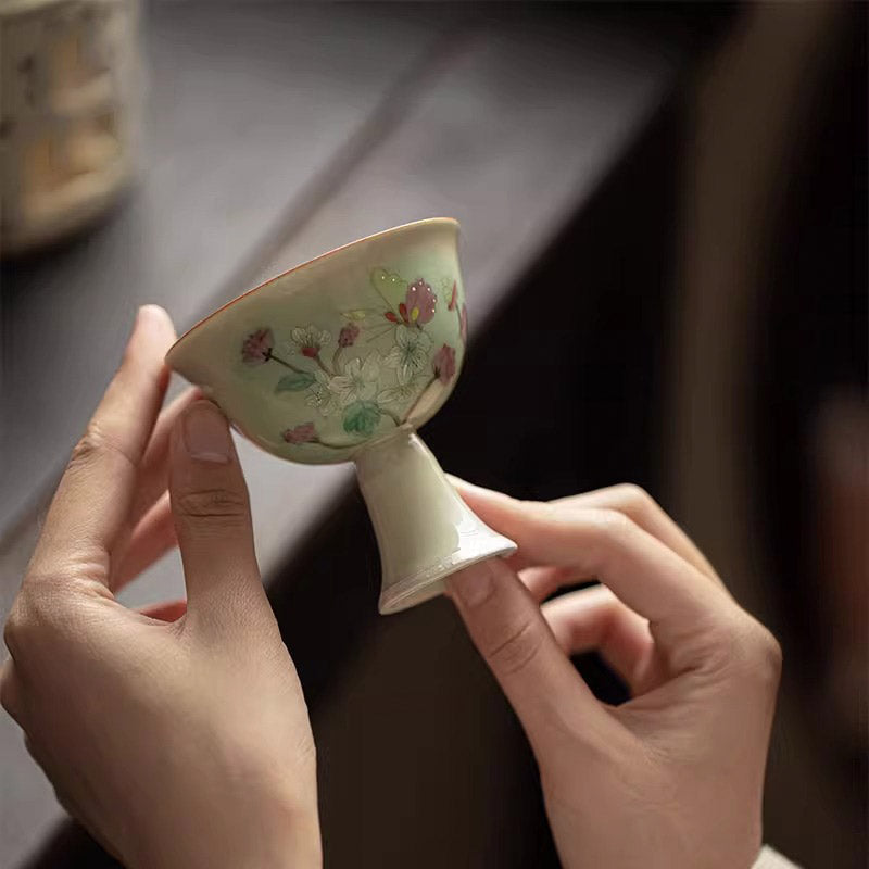 Overglaze Hand-painted Tea Cup