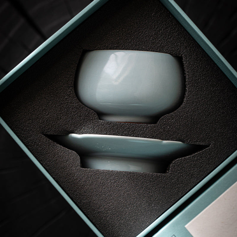 Rushan Ming Sky Blue Tea Cup