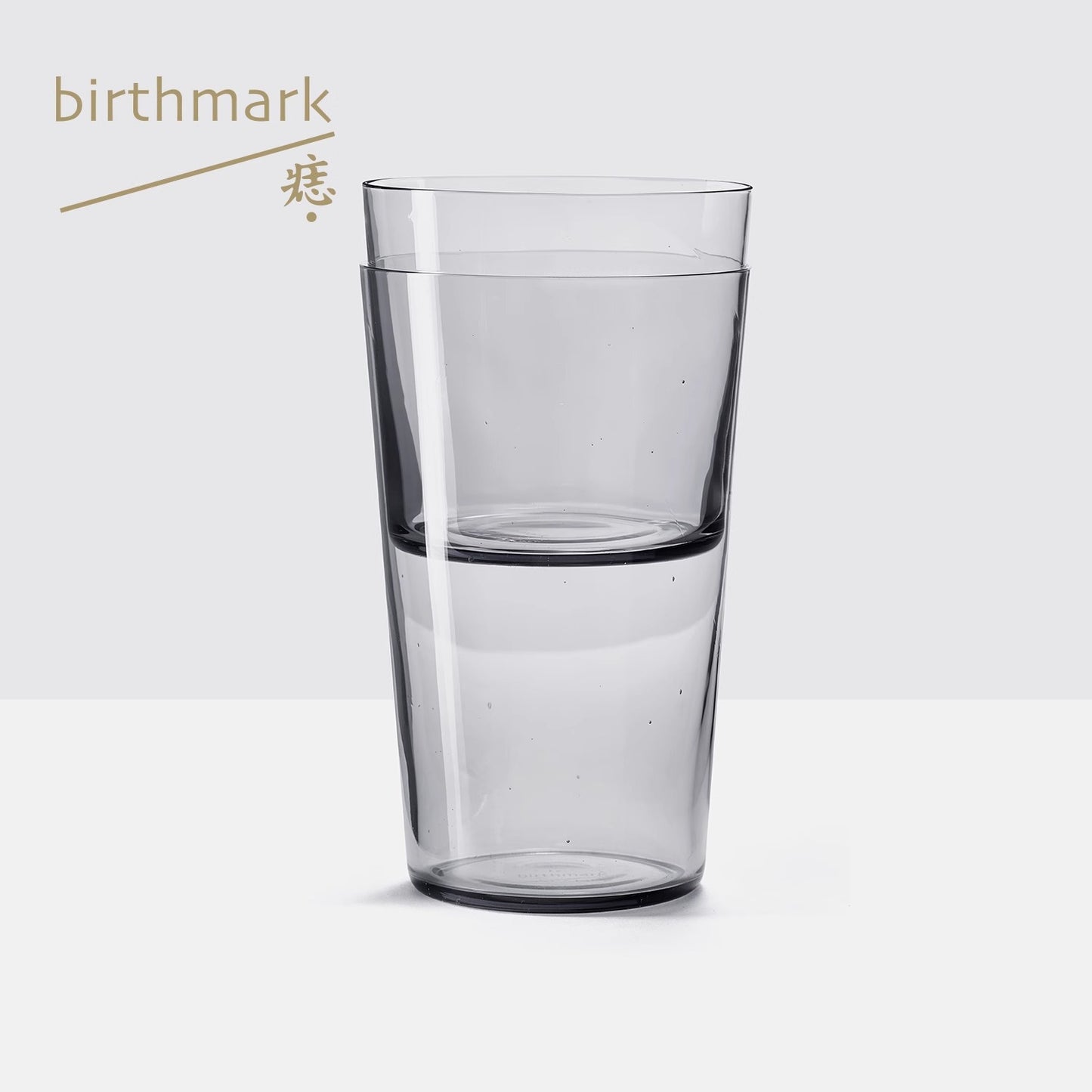 Clear Black Tall And Small Glass Cup