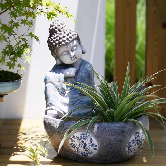 Buddha-Statue, kreative Blumentopf-Ornamente