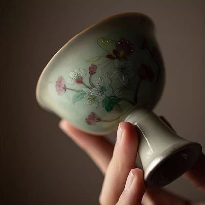 Overglaze Hand-painted Tea Cup