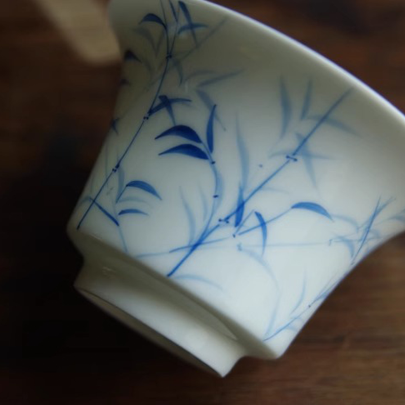 Jingdezhen White Porcelain Covered Bowl