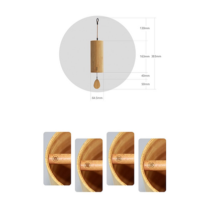 Meditationswindspiel mit Bambusakkorden