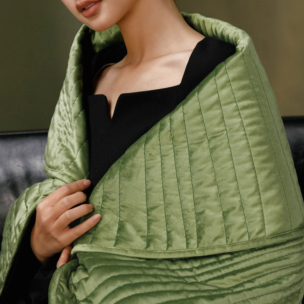 Lotus Leaf Shaped Throw Blanket