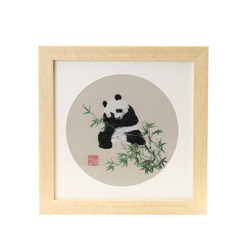 Panda Framed Painting Chengdu Shu Brocade Handicrafts Accompanying Gift Home Decoration