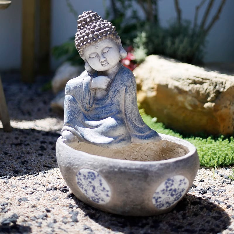 Buddha Statue Creative Flowerpot Ornaments