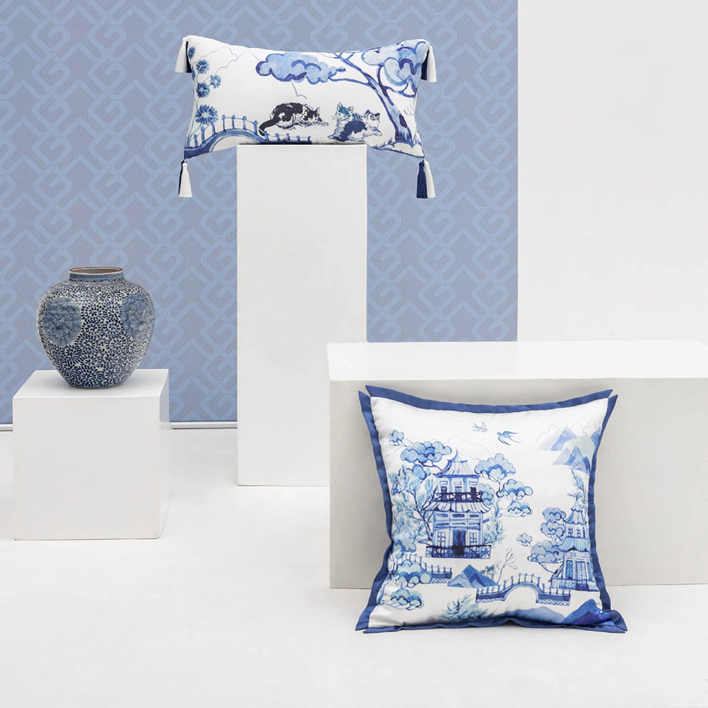 Blue and White Series Pillow