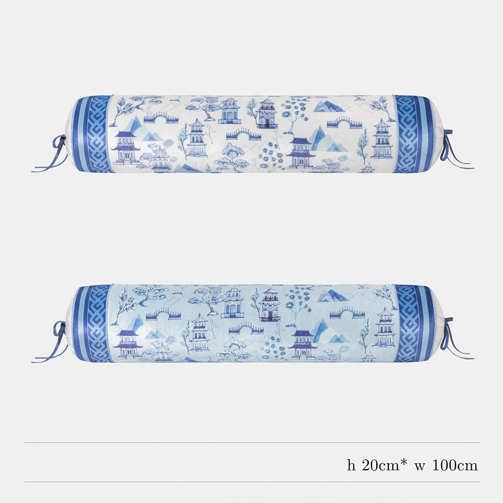 Blue and White Series Long Pillow