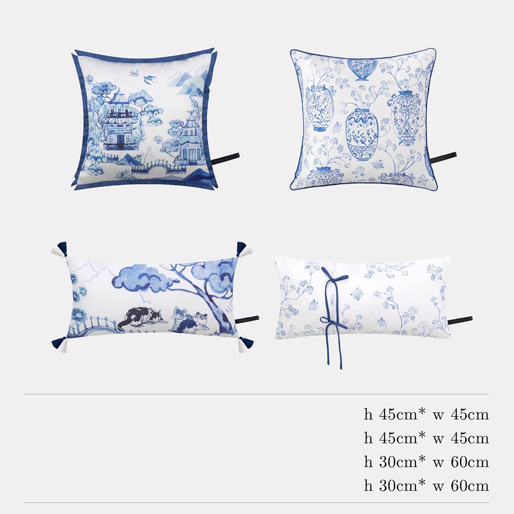 Blue and White Series Pillow