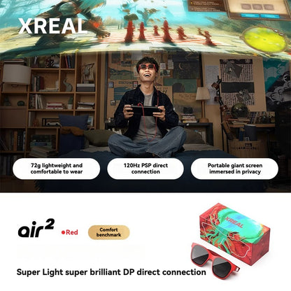 XREAL Air 2 Smart AR Glasses Translation Glasses Handheld Direct Connection VR Glasses Private Cinema 3D Space Video Vision Pro