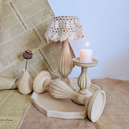 Wooden Candleholder