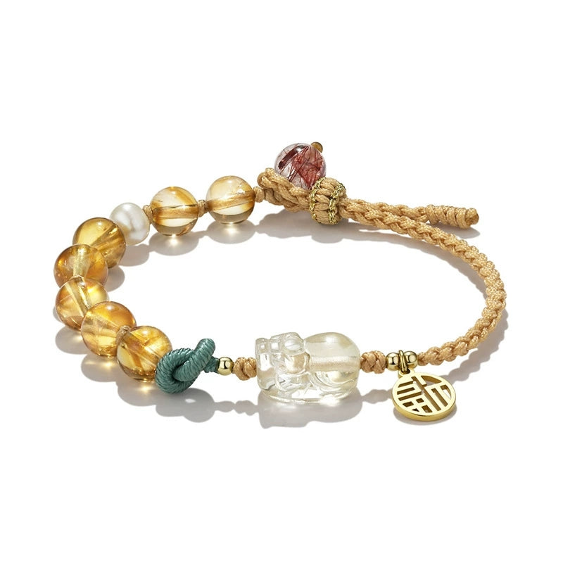 Citrine Brave Bracelet Good Luck Crystal Jewelry