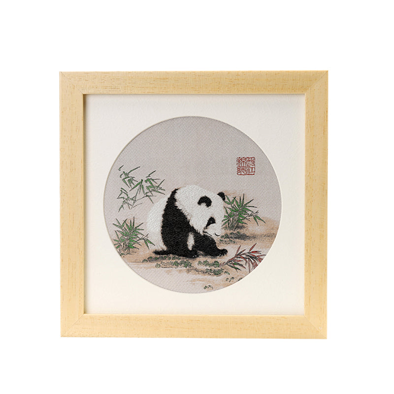 Panda Framed Painting Chengdu Shu Brocade Handicrafts Accompanying Gift Home Decoration