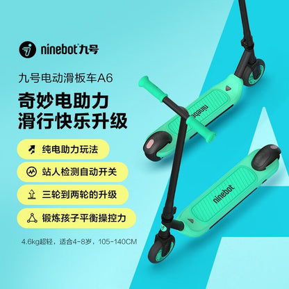 Ninebot Electric Scooter for Kids A6 Two Wheels Electric Scooter for Students Two-Wheeled Moped Balance Scooter Toy A6 Blue