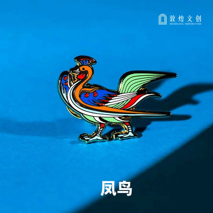 Dunhuang Cultural and Creative Beast Badge 2024 New National Tide Metal Brooch National Tide Museum National Style Birthday Gift