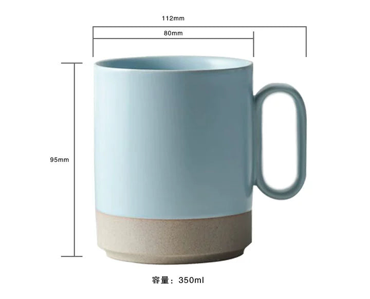 Ru kiln mug, ceramic, Rushan Ming coastline, coffee mug, high-end simple home office water cup, cultural and creative cup