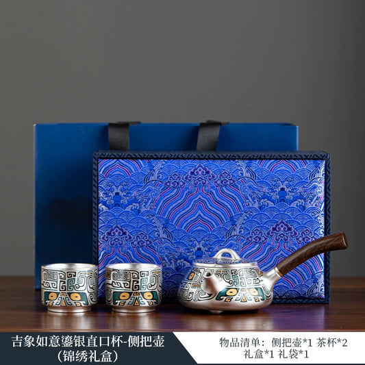 Such as porcelain, the Forbidden City, Dunhuang cultural and creative tea set, housewarming, birthday, graduation, teachers, parents, practical high-end gifts