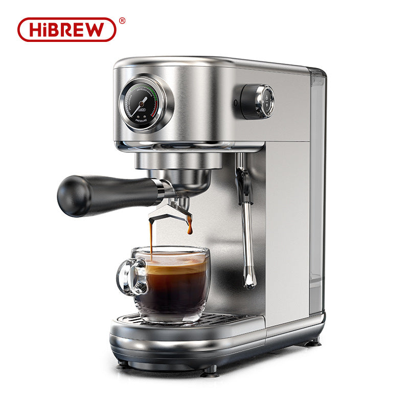 HiBREW H10B Coffee Maker for Home Small, Italian Semi-automatic Milk Foaming All-in-One Office