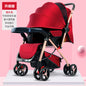 Folding baby stroller can sit on people, can lie down, light four-wheel shock absorption, walking baby artifact, baby stroller, out of the stroller