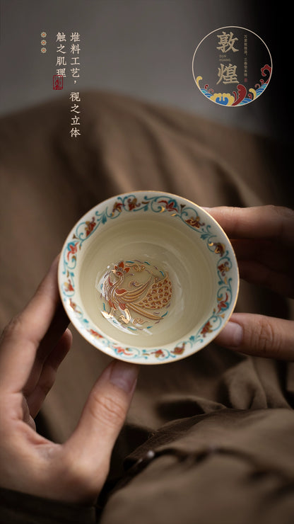 Dunhuang Cultural and Creative Fuling Dunhuang Tea Set Cup Teacup Gift Box Museum Teacher Graduation Father's Day Gift Gifts