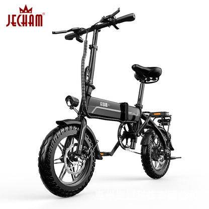 Electric vehicle manufacturers directly sell aluminum alloy folding electric bicycles, lithium battery, ultra-light power, male and female mobility battery cars