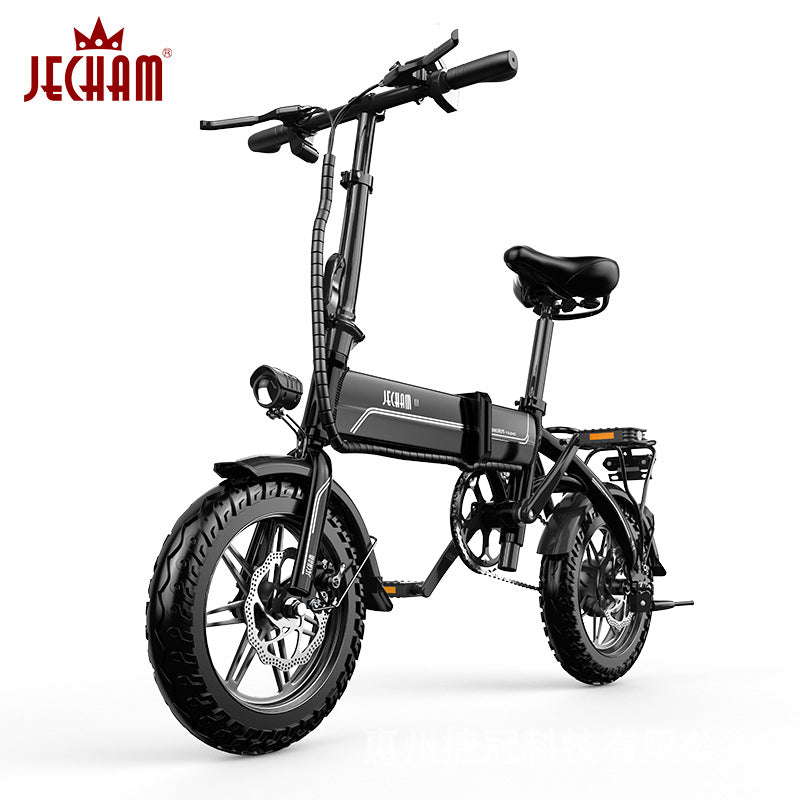 Electric vehicle manufacturers directly sell aluminum alloy folding electric bicycles, lithium battery, ultra-light power, male and female mobility battery cars