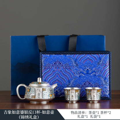 Such as porcelain, the Forbidden City, Dunhuang cultural and creative tea set, housewarming, birthday, graduation, teachers, parents, practical high-end gifts