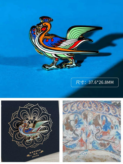 Dunhuang Cultural and Creative Beast Badge 2024 New National Tide Metal Brooch National Tide Museum National Style Birthday Gift