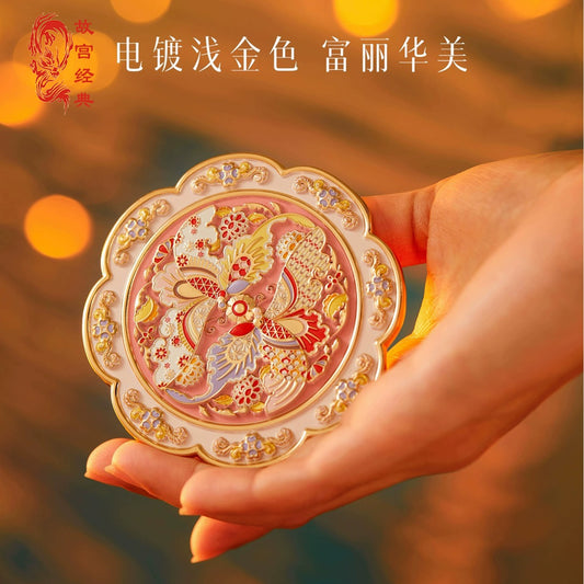 The Palace Museum Cultural and Creative Wedding Ceremony Wedding Ceremony Girl Gift with Makeup Mirror in Handheld Makeup Mirror