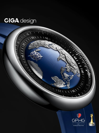 CIGA design Xijia mechanical watch U series blue planet earth watch men's watch won the GPHG award watch