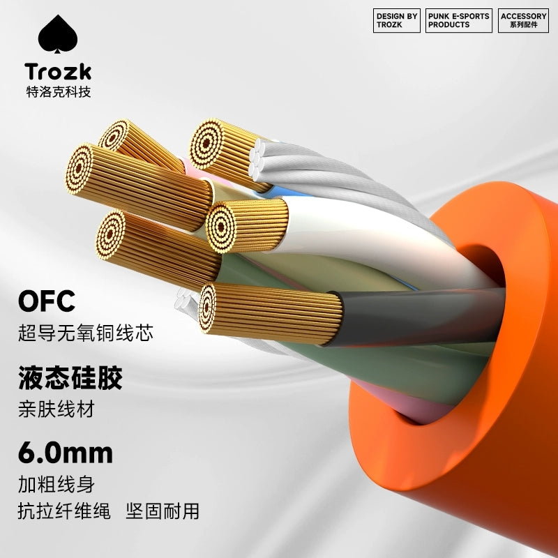 Trozk Tlock fast charging data cable 65W safe, stable and efficient, Type-c interface multi-function Android charging