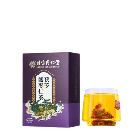 Beijing Tong Ren Tang Poria Sour Jujube Kernel Tea 5g*30 bags (150g) box