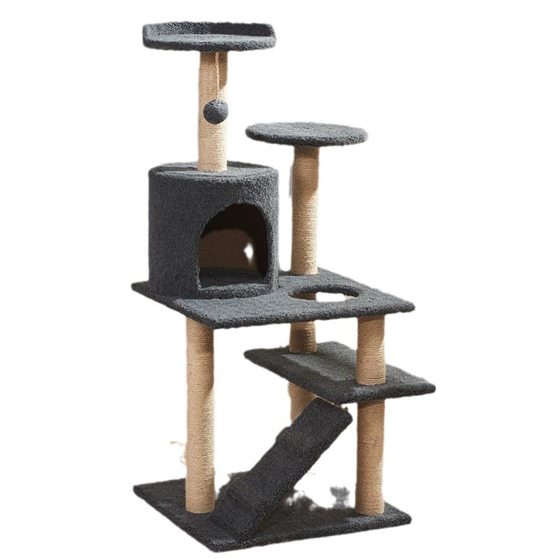 Dropshipping cat climbing frame, cat nest, cat tower, universal sisal, cat scratching pillar, lamb's cashmere, multi-layer cat jumping platform, pet supplies