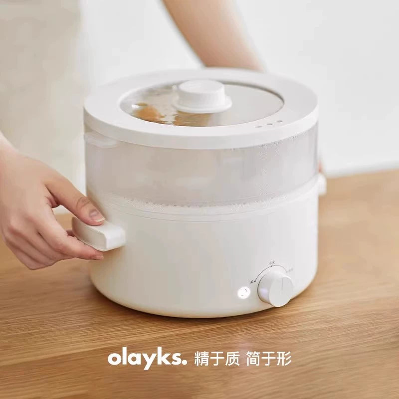 OLAYKS is an instant best-selling Japanese and Korean electric cooker, home dormitory, multi-functional all-in-one small electric cooker, electric wok