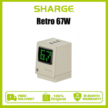 The Sharge 67W GaN charger is compatible with PD65W 30W20