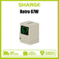 The Sharge 67W GaN charger is compatible with PD65W 30W20