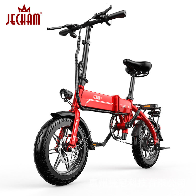 Electric vehicle manufacturers directly sell aluminum alloy folding electric bicycles, lithium battery, ultra-light power, male and female mobility battery cars