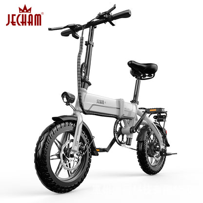 Electric vehicle manufacturers directly sell aluminum alloy folding electric bicycles, lithium battery, ultra-light power, male and female mobility battery cars