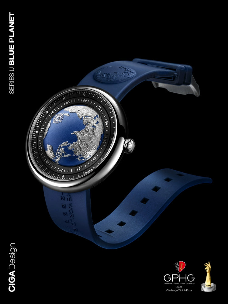 CIGA design Xijia mechanical watch U series blue planet earth watch men's watch won the GPHG award watch