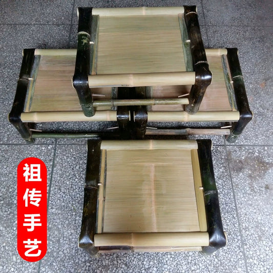 Small tatami mat coffee table, Zen modern simple bamboo coffee table, kang table, Japanese tea table, handmade bamboo, Nanzhu