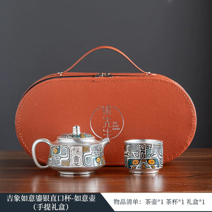 Such as porcelain, the Forbidden City, Dunhuang cultural and creative tea set, housewarming, birthday, graduation, teachers, parents, practical high-end gifts