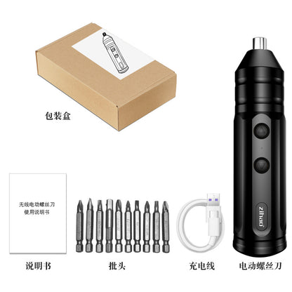 Electric screwdriver rechargeable small household automatic electric screwdriver mini screwdriver tool electric hand drill